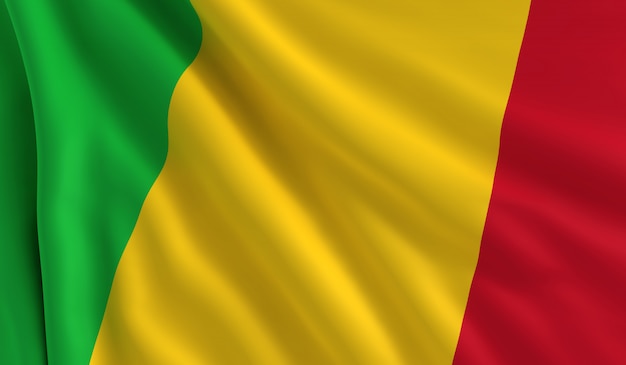 Foto bandeira do mali