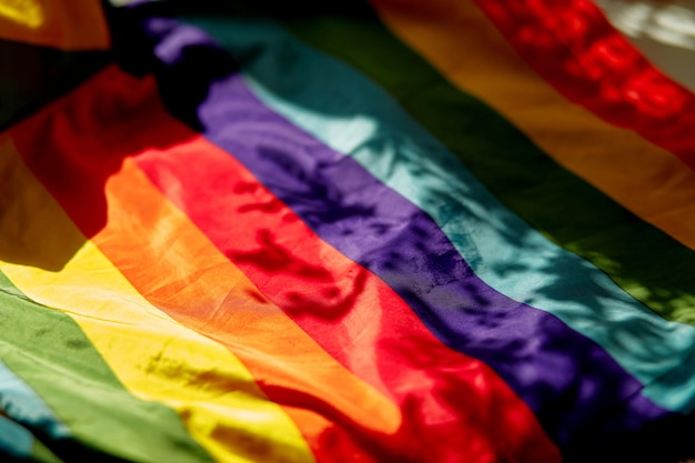 Bandeira do mês do orgulho do arco-íris Símbolo de identidade de gênero LGBTQ bandeira do conceito Igualdade de gênero LGBT Casamento