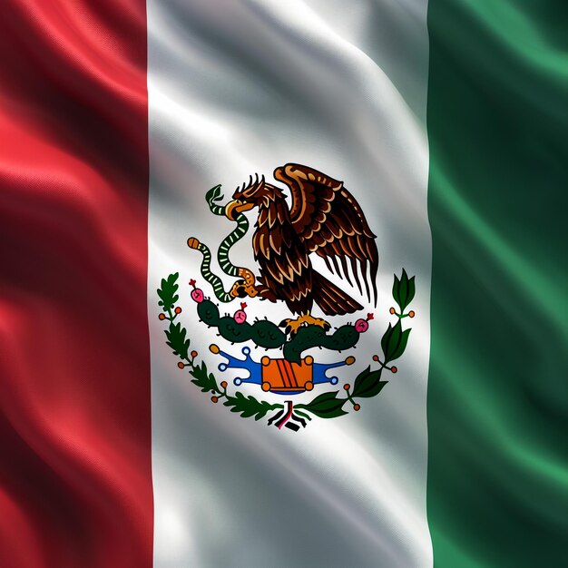 Foto bandeira do méxico em close