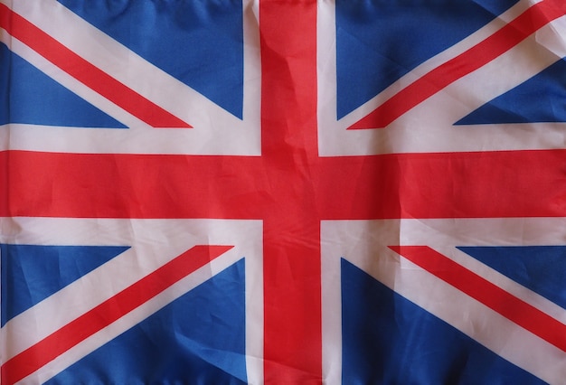 Foto bandeira do reino unido (uk) também conhecida como union jack