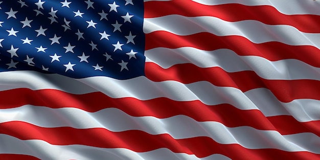 Bandeira dos Estados Unidos da América símbolo nacional Fechar fundo da bandeira americana