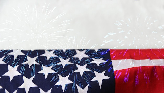 Bandeira dos Estados Unidos Dia da Independência EUA comemoram 4 de julho