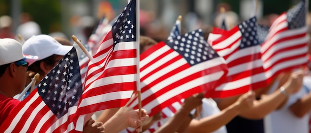 Bandeira dos Estados Unidos Dia da Independência Memorial Day Dia do Patriota IA Generativa