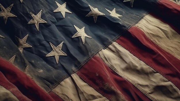 Foto bandeira dos eua celebração do dia da independência liberdade fé honestidade e poder verão herói veterano de guerra