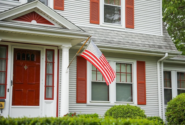 Foto bandeira dos eua um símbolo de patriotismo, liberdade de identidade nacional e comemoração do feriado americano