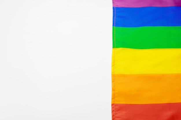 Foto bandeira gay do arco-íris