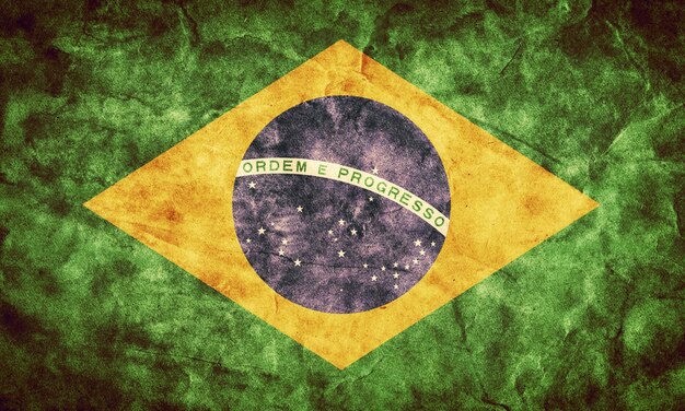 Foto bandeira grunge do brasil item da minha coleção de bandeiras vintage retro