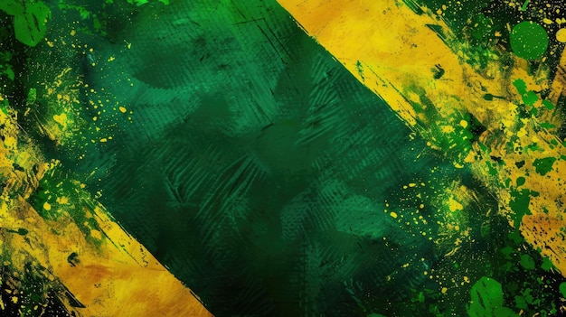 bandeira horizontal celebração do Dia da Independência da Jamaica bandeira da Jamaica textura de parede de pedra traços de pintura copiar espaço espaço livre para texto