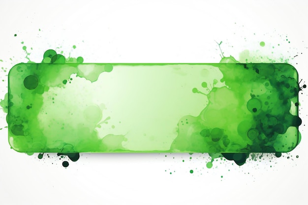 Bandeira horrível retangular ácido verde borbulhante que lembra uma doença e toxicidade