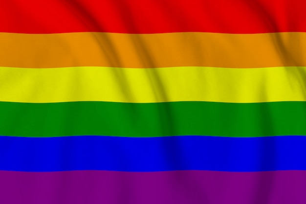 Bandeira LGBT da comunidade de lésbicas, gays, bissexuais e transgêneros