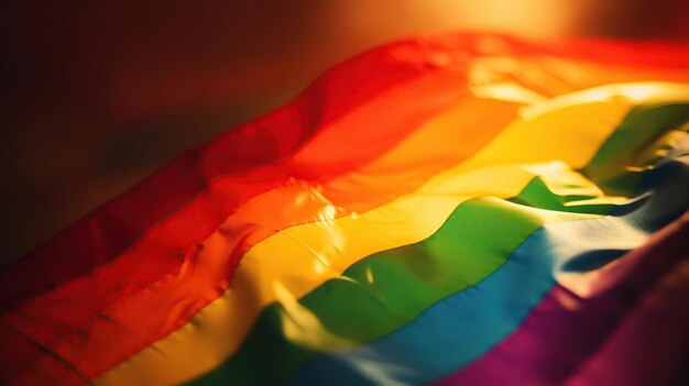 Bandeira lgbt em close-up