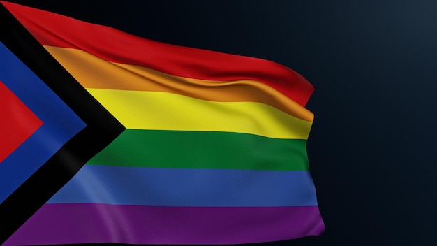 Bandeira lgbt liberdade gay arco-íris justiça social orgulho