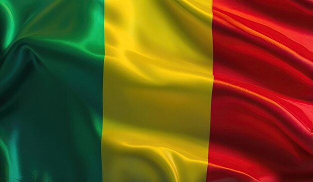 bandeira maliana para o Dia Nacional ou Dia da Independência do Mali