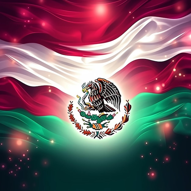 Bandeira mexicana gerada pela AI