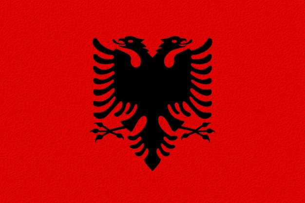 Foto bandeira nacional da albânia fundo com bandeira da albânia