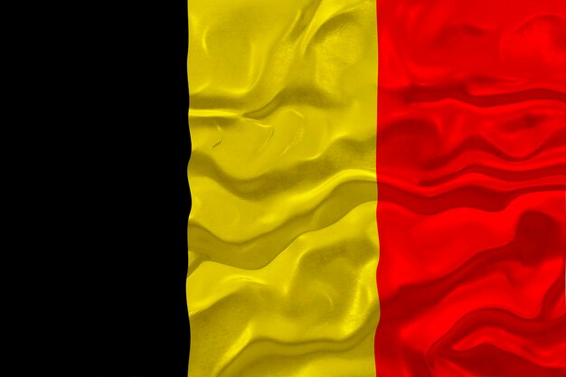 Bandeira nacional da Bélgica Fundo com bandeira da Bélgica