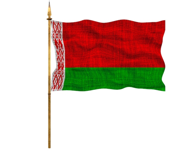 Bandeira nacional da Bielorrússia Fundo com bandeira da Bielorrússia