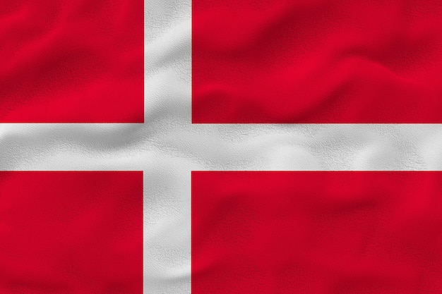 Bandeira nacional da Dinamarca Fundo com bandeira da Dinamarca