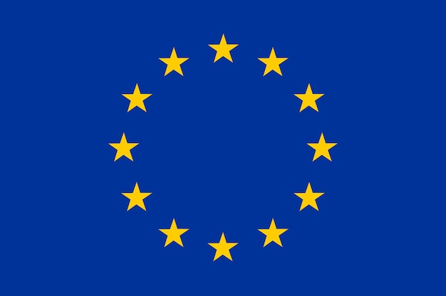 Bandeira nacional da europa fundo com bandeira da europa