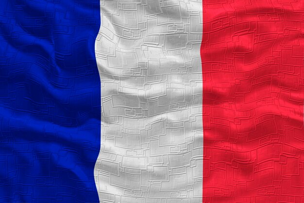 Bandeira nacional da França Fundo com bandeira da França