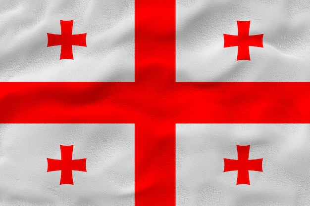 Bandeira nacional da Geórgia Fundo com bandeira da Geórgia