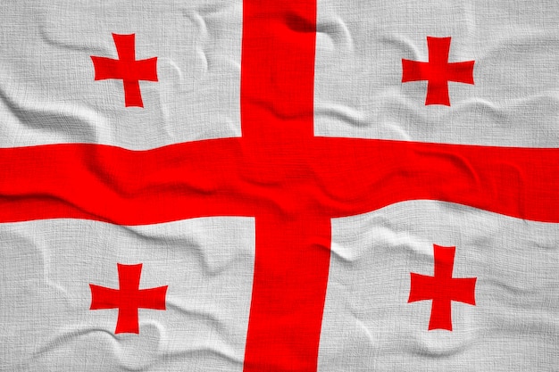 Bandeira nacional da Geórgia Fundo para editores e designers Feriado nacional