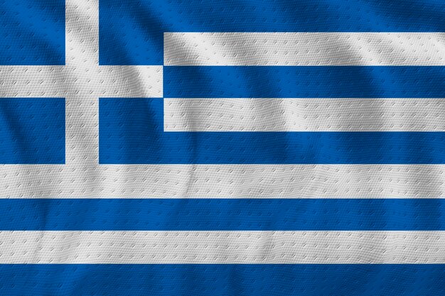 Bandeira nacional da Grécia Fundo com bandeira da Grécia