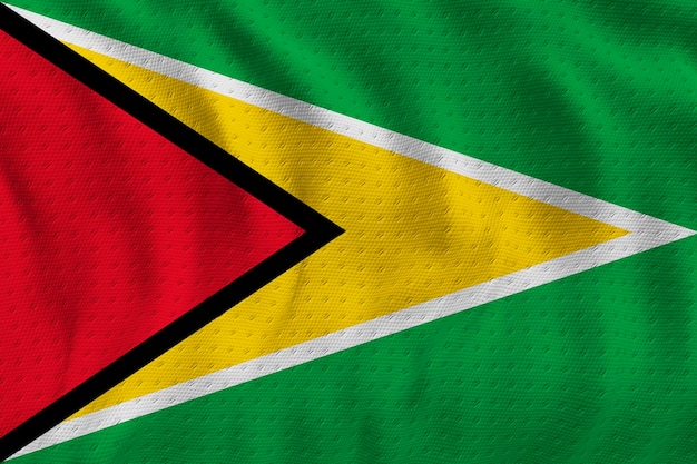 Bandeira nacional da Guiana Fundo com bandeira da Guiana
