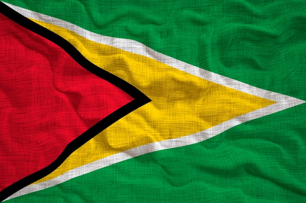 Bandeira nacional da Guiana Fundo para editores e designers Feriado nacional