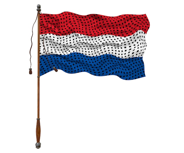 Bandeira nacional da Holanda Fundo com bandeira da Holanda
