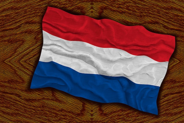 Bandeira nacional da Holanda Fundo com bandeira da Holanda