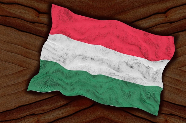 Bandeira nacional da Hungria Fundo com bandeira da Hungria
