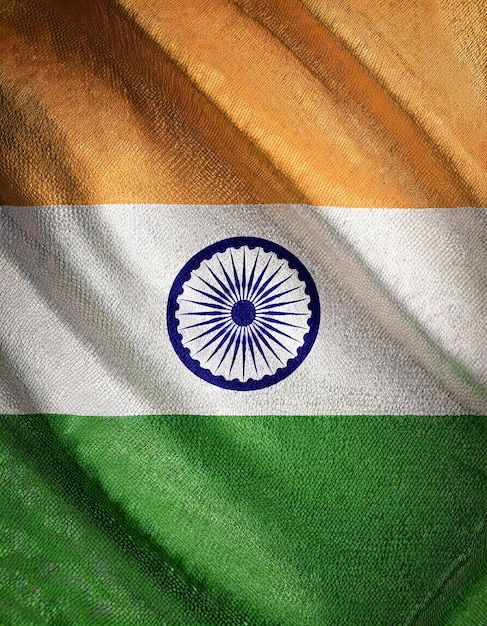 Foto bandeira nacional da índia dia da república dia da independência