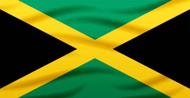 Bandeira nacional da Jamaica Efeito de voo