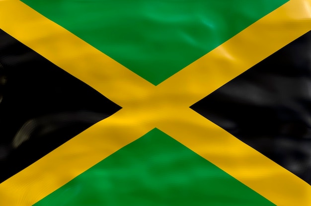 Bandeira nacional da Jamaica Fundo com bandeira da Jamaica