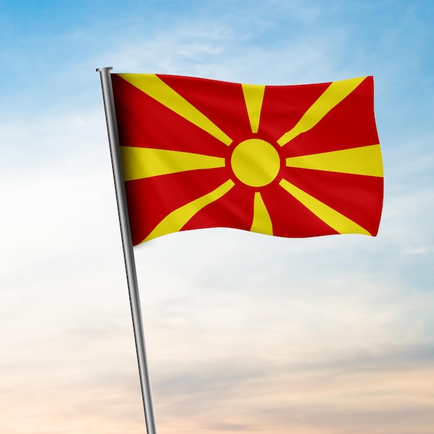 Bandeira nacional da Macedônia do Norte