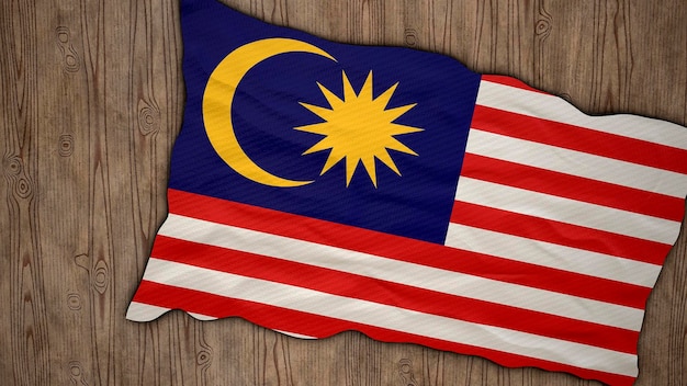 Bandeira nacional da Malásia Fundo com bandeira da Malásia