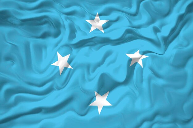 Bandeira nacional da Micronésia Fundo com bandeira da Micronésia