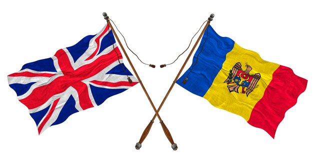 Bandeira nacional da Moldávia Fundo com bandeira da Moldávia
