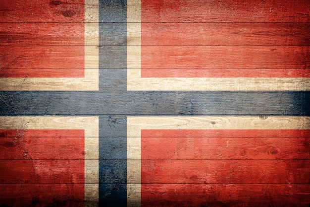 Foto bandeira nacional da noruega