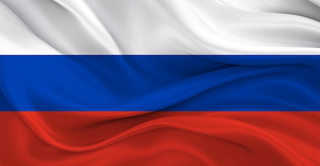 Bandeira nacional da Rússia Voo Efeito