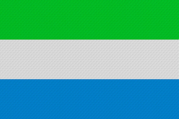Bandeira nacional da Serra Leoa Fundo com bandeira da Serra Leoa