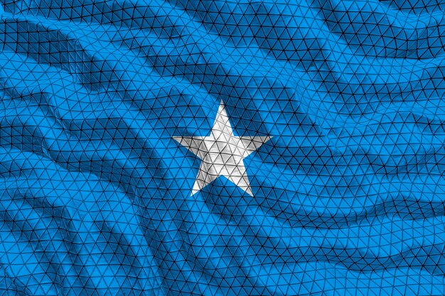 Bandeira nacional da Somália Fundo com bandeira da Somália