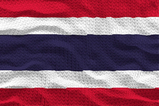 Bandeira nacional da Tailândia Fundo com bandeira da Tailândia