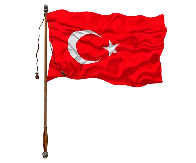 Bandeira Nacional da Turquia Fundo para editores e designers Feriado nacional