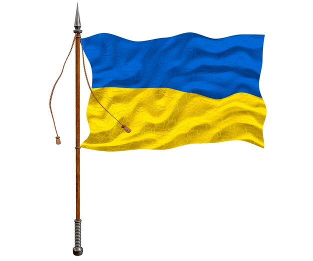 Bandeira nacional da Ucrânia Fundo com bandeira da Ucrânia