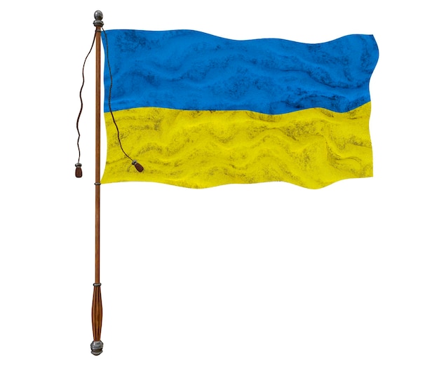 Bandeira nacional da Ucrânia Fundo com bandeira da Ucrânia