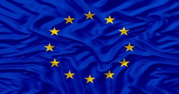Bandeira nacional da União Europeia.