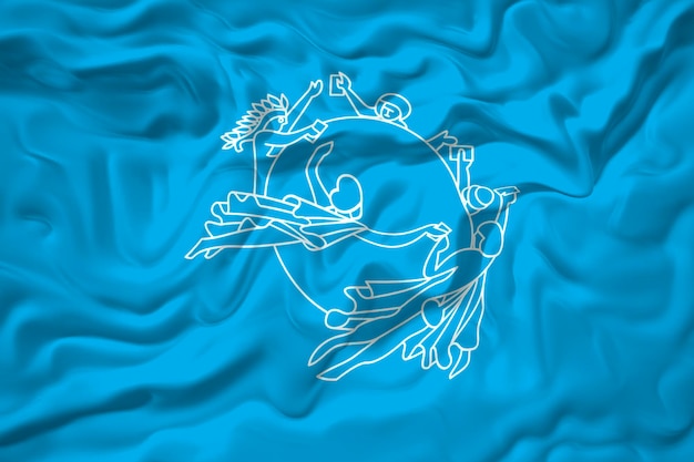 Foto bandeira nacional da upu fundo com bandeira da upu