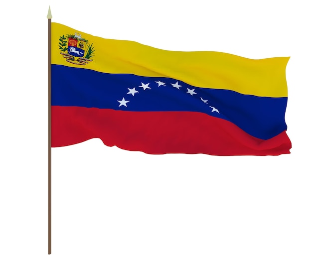 Bandeira nacional da Venezuela Fundo para editores e designers Feriado nacional